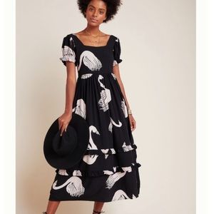 Anthro • The Odells Eliza Ruffle Maxi Dress